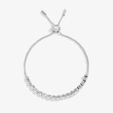 Bracelet Bar Heart Cubic Zirconia Tennis Bracelet In Silver Plating