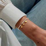 Bracelet Bar Celestial Charms Bracelet In Silver And Gold Plating