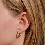 Soul Shine Pavé Hoop Earrings In Gold Plating