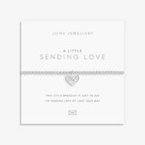 A Little 'Sending Love' Bracelet In Silver Plating