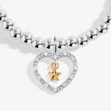 A Little 'Best News Ever!' Bracelet In Silver And Gold Plating