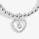 A Little 'So Lucky To Have You In My Life' Bracelet In Silver Plating