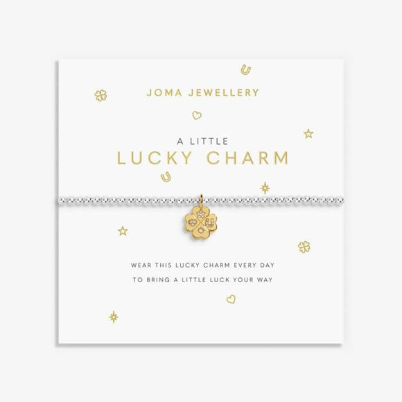 A Little 'Lucky Charm' Bracelet In Silver And Gold Plating