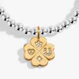 A Little 'Lucky Charm' Bracelet In Silver And Gold Plating