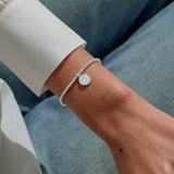 A Little 'Wonderful Things Are Coming Your Way' Bracelet In Silver Plating