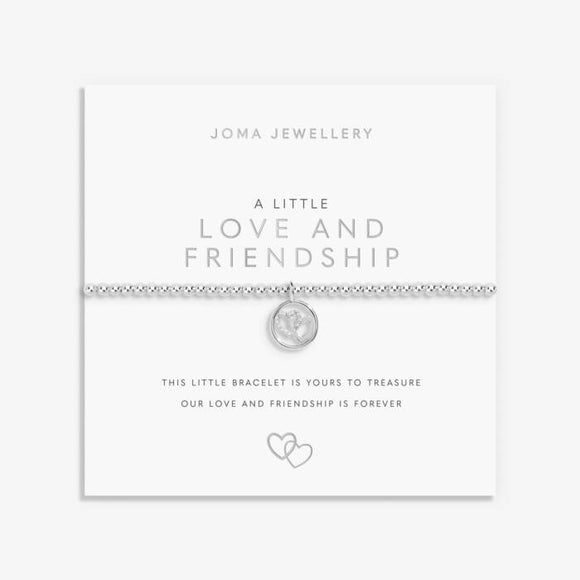 A Little 'Love And Friendship' Bracelet In Silver Plating