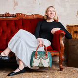 Signare Tapestry Swan Convertible Bag