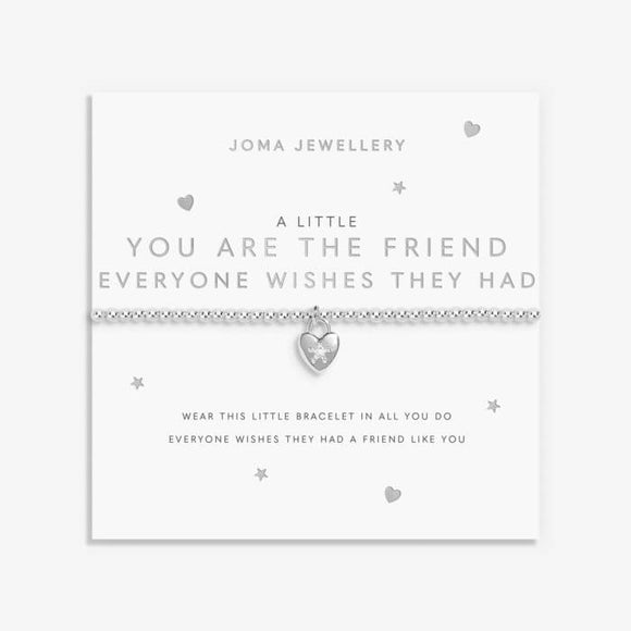 A Little 'You're The Friend Everyone Wishes They Had' Bracelet In Silver Plating