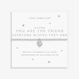 A Little 'You're The Friend Everyone Wishes They Had' Bracelet In Silver Plating