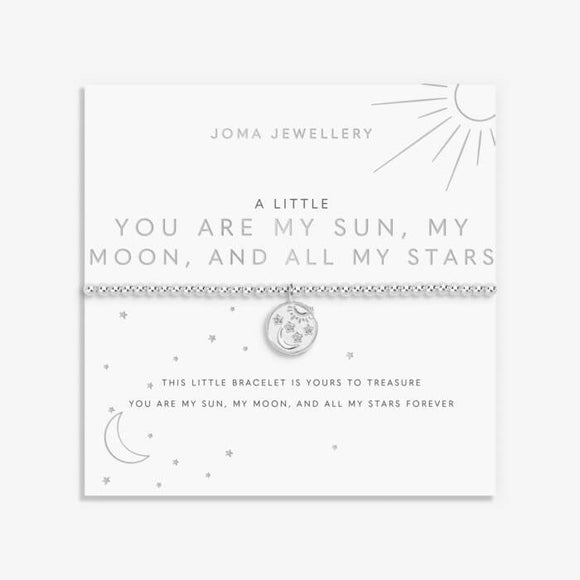 A Little 'You Are My Sun, My Moon, And All My Stars' Bracelet In Silver Plating