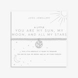 A Little 'You Are My Sun, My Moon, And All My Stars' Bracelet In Silver Plating