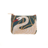Signare Tapestry Swan Zip Coin Purse