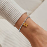 A Little 'Everything Happens For A Reason' Bracelet In Silver And Gold Plating