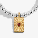 A Little 'Everything Happens For A Reason' Bracelet In Silver And Gold Plating