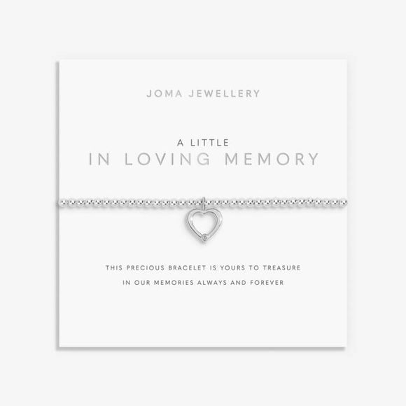 A Little 'In Loving Memory' Bracelet In Silver Plating