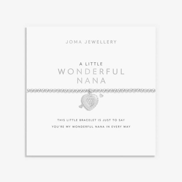A Little 'Wonderful Nana' Bracelet In Silver Plating