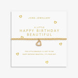 A Little 'Happy Birthday Beautiful' Bracelet In Gold Plating