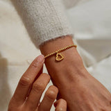 A Little 'Happy Birthday Beautiful' Bracelet In Gold Plating