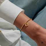 A Little 'Forever Thankful You're My Friend' Bracelet In Gold Plating