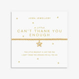 A Little 'Can't Thank You Enough' Bracelet In Gold Plating