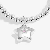 Kids' Confetti A Little 'Super Star' Bracelet In Silver Plating