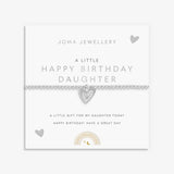 Kids' A Little 'Happy Birthday Daughter' Bracelet In Silver Plating