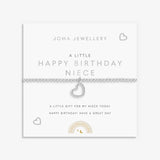 Kids' A Little 'Happy Birthday Niece' Bracelet In Silver Plating