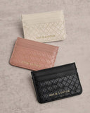 Nova Woven Texture Card Holder Off White
