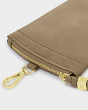 Taupe Clip-On Suedette Duo Sunglasses Case