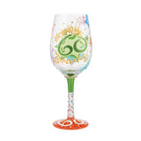 Happy 60th Birthday Wine Glass