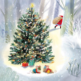 Box Of 27 Christmas Cards, 9 Cards Each Of 3 Designs - Festive Robins