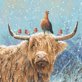 Box Of 27 Christmas Cards, 9 Cards Each Of 3 Designs - Festive Snowy Farm Animals