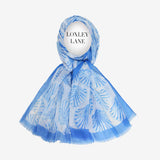 Lightweight Scarf Clam Shells Blue