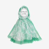 Lightweight Scarf Clam Shells Green