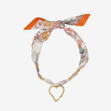 Twilly Necklace Open Heart Pendant 14K Gold Plated