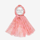 Lightweight Scarf Coral Reef Pink