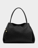 Nova Hand Woven Large Shoulder Bag, Black