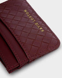 Nova Woven Texture Card Holder, Cherry