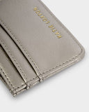 Nova Patent Crackle Card Holder, Pewter