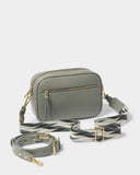 Hallie Crossbody Bag, Graphite Green