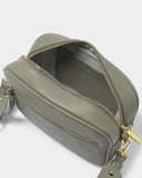 Hallie Crossbody Bag, Graphite Green