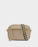 Hallie Crossbody Bag, Light Taupe