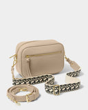 Hallie Crossbody Bag, Light Taupe