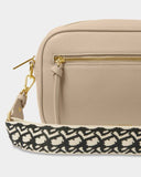 Hallie Crossbody Bag, Light Taupe