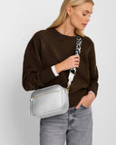 Hallie Crossbody Bag, Silver
