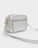 Hallie Crossbody Bag, Silver