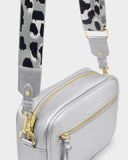 Hallie Crossbody Bag, Silver