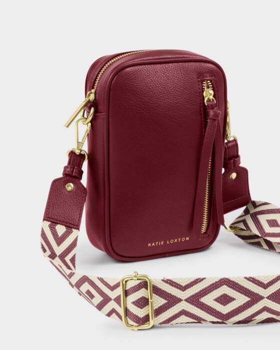 Hallie Small Crossbody Bag, Cherry
