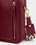 Hallie Small Crossbody Bag, Cherry