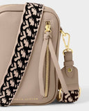 Hallie Small Crossbody Bag, Light Taupe